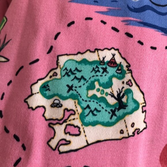 Pinup Couture Jenny Skirt - Pink Neverland Mermaid Print -Small - Picture 12 of 15